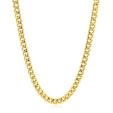 Brand New 14k Yellow Gold Semi Solid Miami Cuban Chain (4.50 mm)