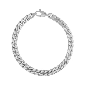 Brand New 14K White Gold Cuban Link Bracelet (5.90 mm)