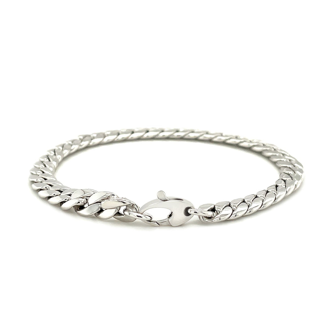 Brand New 14K White Gold Cuban Link Bracelet (5.90 mm)