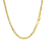 Brand New 14k Yellow Gold Lite Diamond Cut Round Franco Chain (2.70 mm)