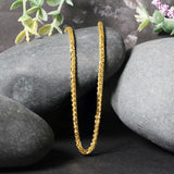 Brand New 14k Yellow Gold Lite Diamond Cut Round Franco Chain (2.70 mm)