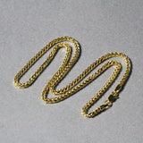 Brand New 14k Yellow Gold Lite Diamond Cut Round Franco Chain (2.70 mm)