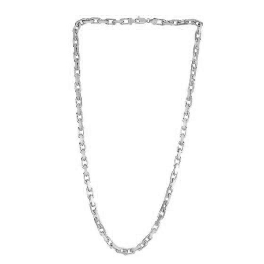 Brand New 14k White Gold French Cable Link Chain (4.80 mm)