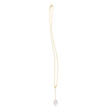 Brand New 14k Yellow Gold Tesoro Pearl Lariat Necklace