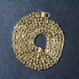 Brand New 14k Yellow Gold Byzantine Motif Chain Necklace