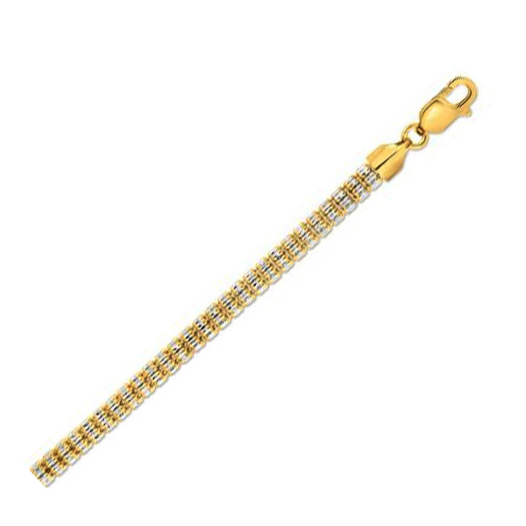 Brand New Ice Barrel Chain in 14k Yellow Gold (4.25 mm)