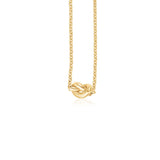 Brand New 14k Yellow Gold Chain Necklace with Polished Knot