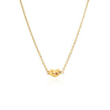 Brand New 14k Yellow Gold Chain Necklace with Polished Knot