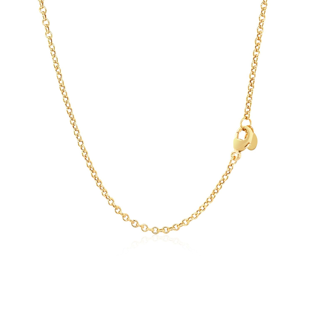 Brand New 14k Yellow Gold Chain Necklace with Polished Knot