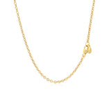 Brand New 14k Yellow Gold Chain Necklace with Polished Knot