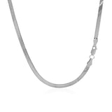 Brand New 14k White Gold Super Flex Herringbone Chain (2.80 mm)