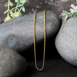 Brand New 14k Yellow Gold Bead Chain 1.5mm (1.50 mm)