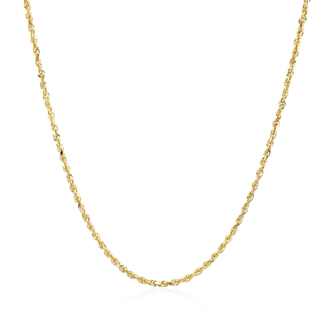 Brand New 10k Yellow Gold Solid Diamond Cut Rope Chain (1.40 mm)