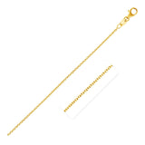 Brand New 14k Yellow Gold Round Cable Link Chain (1.90 mm)