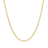 Brand New 14k Yellow Gold Round Cable Link Chain (1.90 mm)