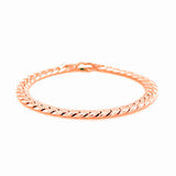 Brand New 14K Rose Gold Cuban Link Bracelet (5.90 mm)