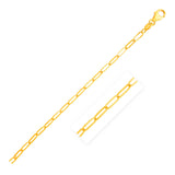 Brand New 14K Yellow Gold Paperclip Chain (3.50 mm)