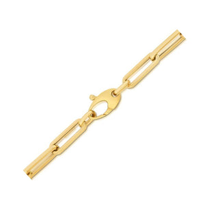 Brand New 10K Yellow Gold Lite Paperclip Bracelet  (4.20 mm)