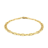 Brand New 10k Yellow Gold Mariner Link Bracelet (5.10 mm)