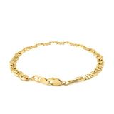 Brand New 10k Yellow Gold Mariner Link Bracelet (5.10 mm)