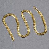 Brand New 14k Yellow Gold Miami Cuban Semi Solid Chain (8.00 mm)