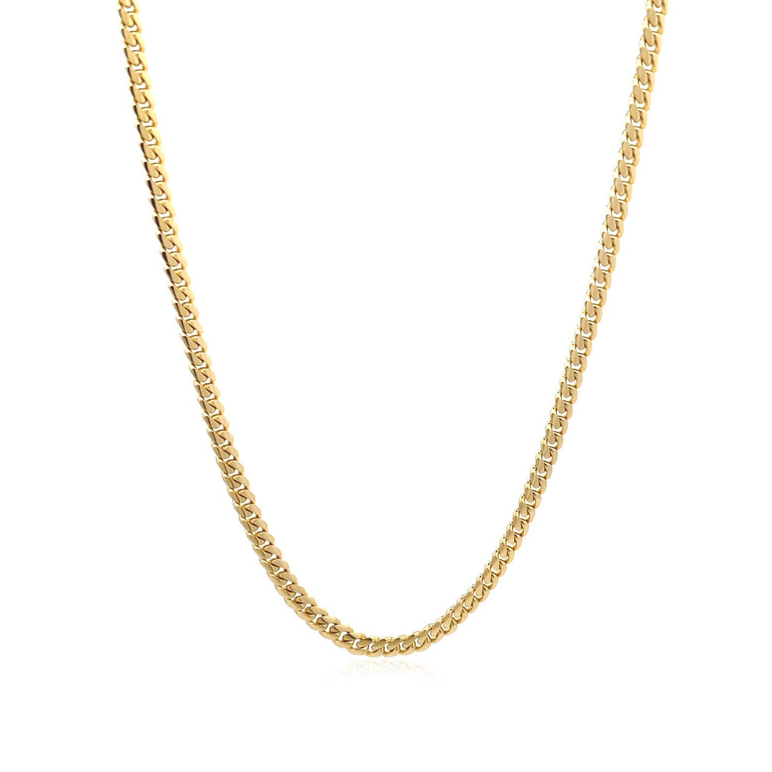 Brand New 10k Yellow Gold Classic Solid Miami Cuban Chain (3.20 mm)