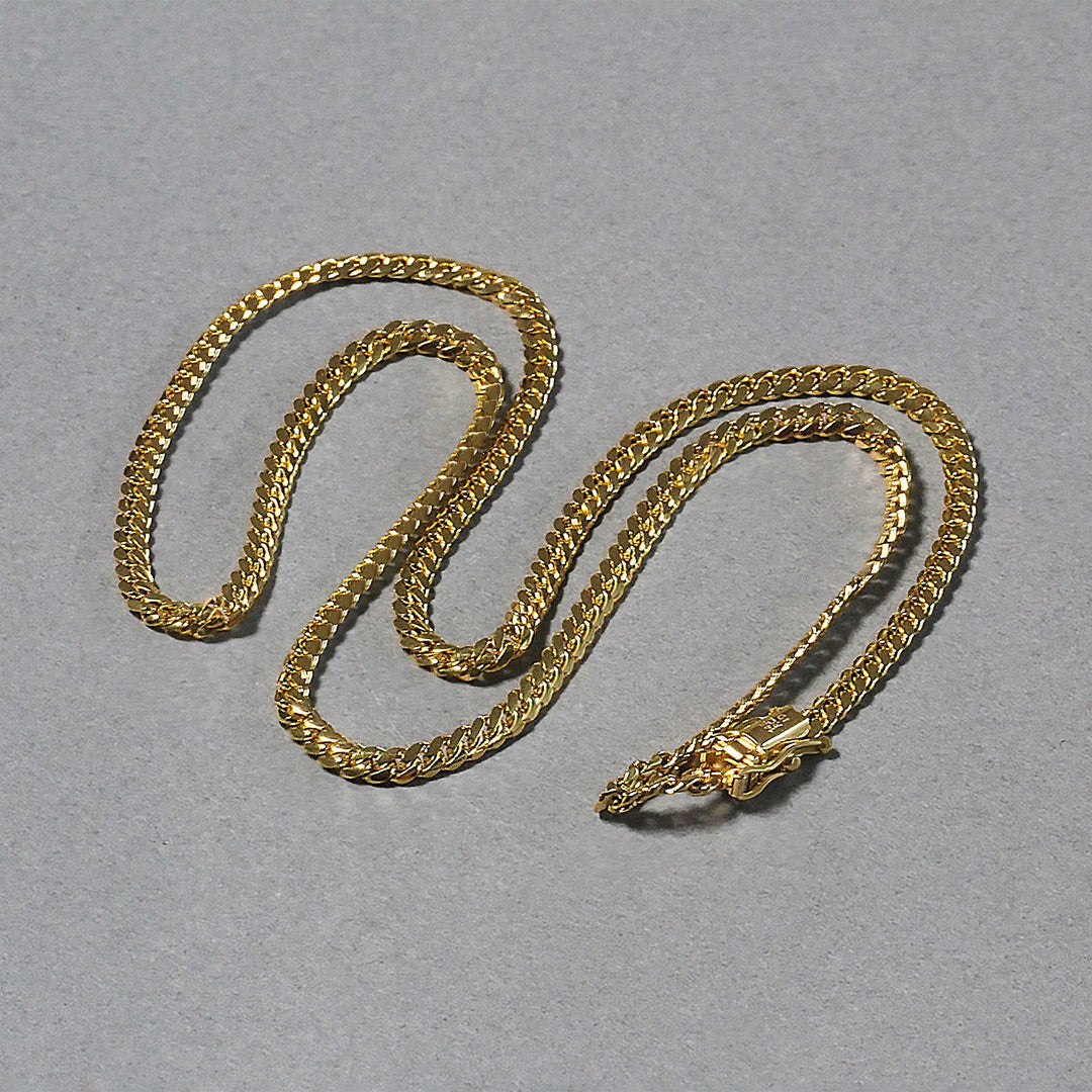 Brand New 10k Yellow Gold Classic Solid Miami Cuban Chain (3.20 mm)