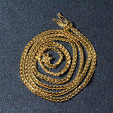 Brand New 10k Yellow Gold Classic Solid Miami Cuban Chain (3.20 mm)