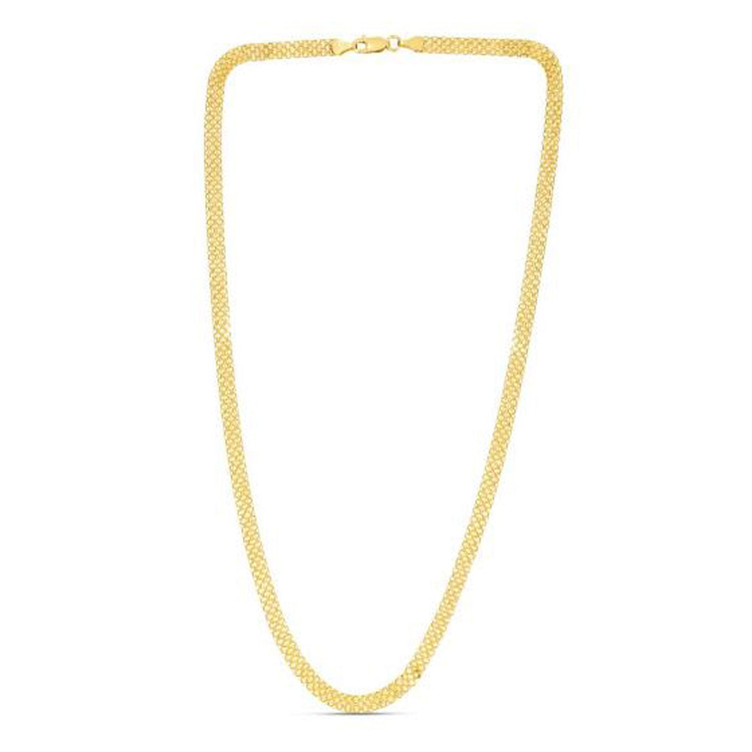 Brand New 14k Yellow Gold Bismark Chain (4.70 mm)