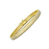 Brand New 14k Yellow Gold Diamante Flex Bracelet (5.80 mm)