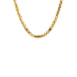 Brand New 4.1mm 14k Yellow Gold Diamond Cut Round Franco Chain