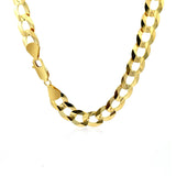 Brand New Solid Curb Chain in 14k Yellow Gold (11.23 mm)