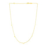 Brand New 14k Yellow Gold Necklace with Triangles