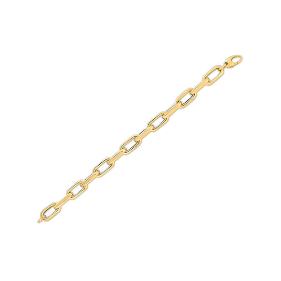 Brand New 14k Yellow Gold French Cable Link Bracelet  (9.00 mm)