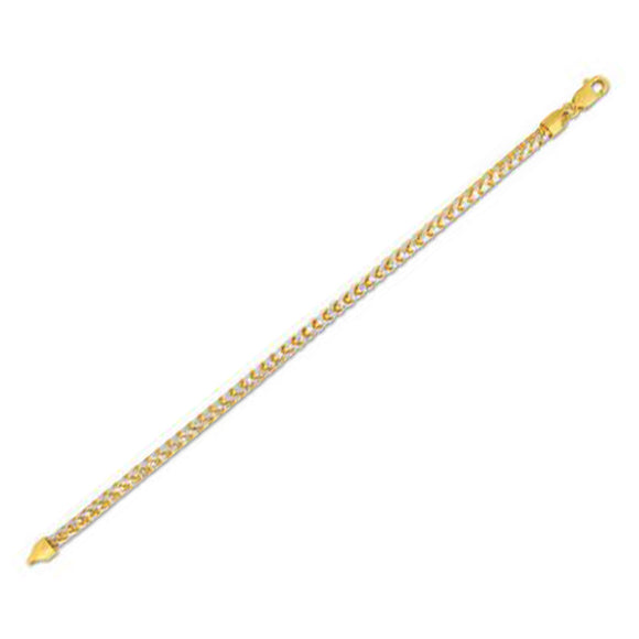 Brand New 14k Yellow Gold Round Pave Franco Chain (4.00 mm)