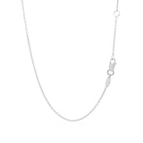 Brand New 14k White Gold Smooth Flat Horizontal Bar Style Necklace