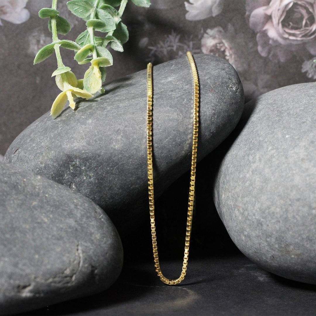 Brand New 10k Yellow Gold Classic Box Chain (1.40 mm)