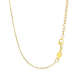 Brand New 14k Yellow Gold Necklace with Polished Curved Bar Pendant