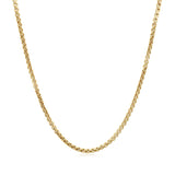 Brand New 14k Yellow Gold Solid Round Box Chain (1.6 mm)