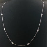 Brand New 0.65cttw Natural Diamonds by the Yard Necklace in 14k Gold