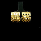 18k Yellow Gold 15.3g Solid Panther Link Huggie Earrings