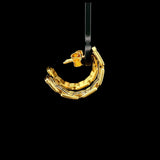 18k Yellow Gold 15.3g Solid Panther Link Huggie Earrings