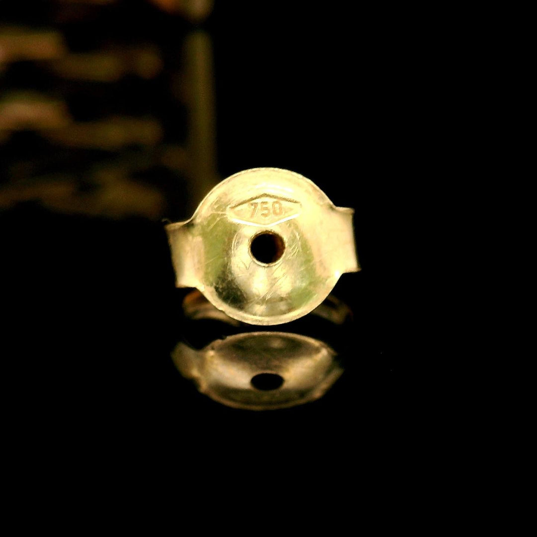 18k Yellow Gold 15.3g Solid Panther Link Huggie Earrings