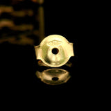 18k Yellow Gold 15.3g Solid Panther Link Huggie Earrings