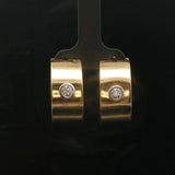 Tiffany & Co. Paloma Picasso 18k Yellow Gold and Diamond Hoop Earrings