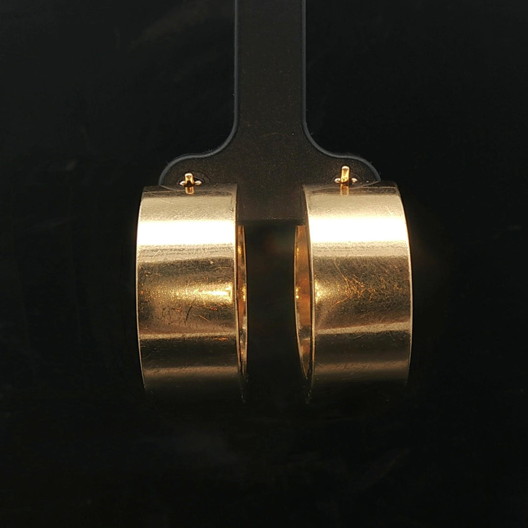 Tiffany & Co. Paloma Picasso 18k Yellow Gold and Diamond Hoop Earrings