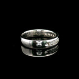 18k White Gold and 0.50cttw Channel Set Diamond Band Ring Size 5