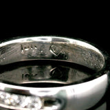 18k White Gold and 0.50cttw Channel Set Diamond Band Ring Size 5