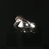 LeVian 18k White Gold 1.25cttw Chocolate and White Diamond Heavy Ring Size 7.75