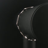 18k White Gold and 1cttw Diamond Oval Link Bracelet 7"